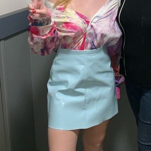 American Apparel vinyl skirt